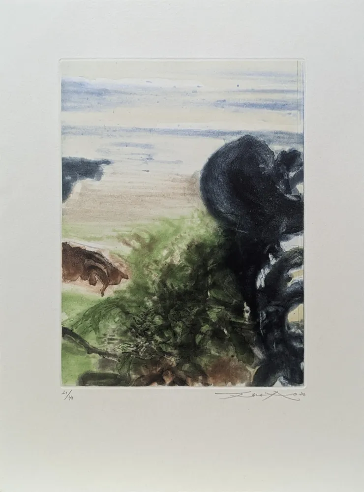 Ets En Aquatint Zao - Beauregard