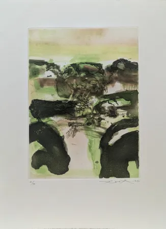 Ets En Aquatint Zao - Beauregard (Frontispice) 