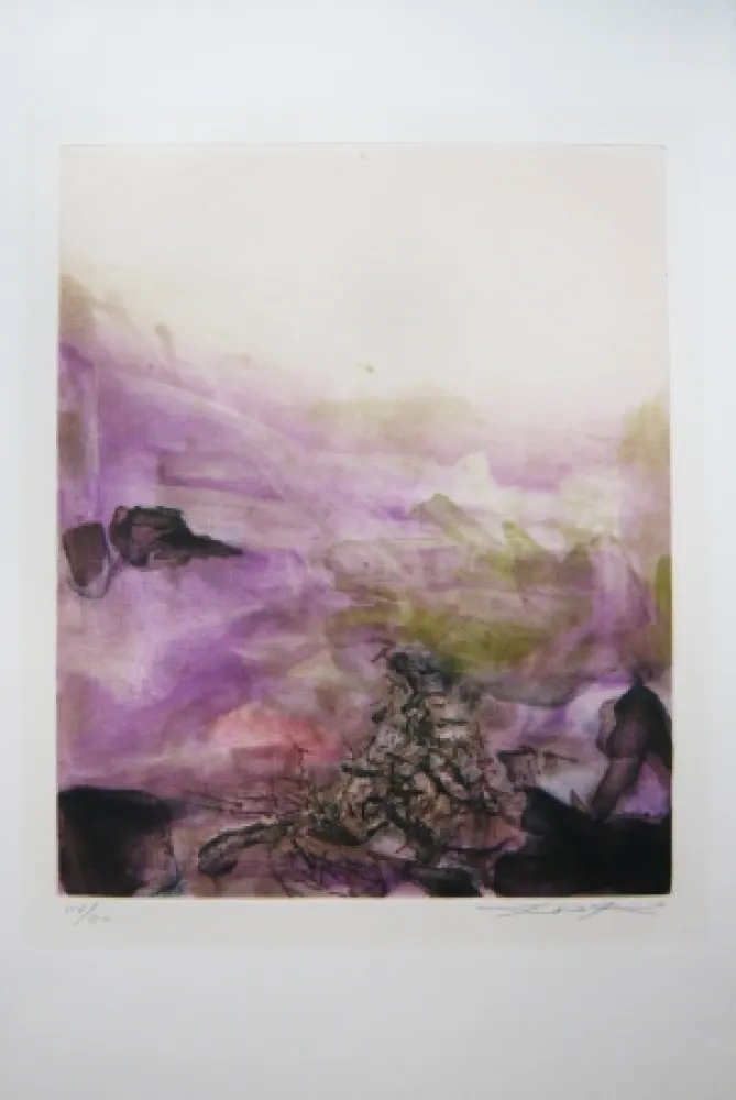 Ets En Aquatint Zao - Canto Pisan 222