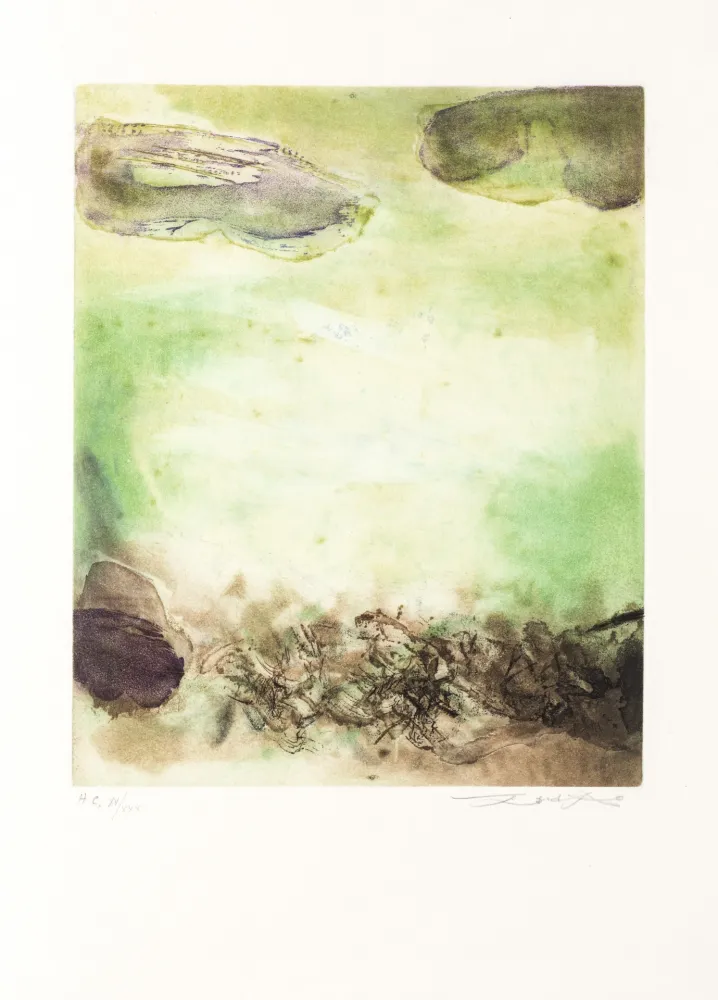 Ets En Aquatint Zao - Canto Pisan