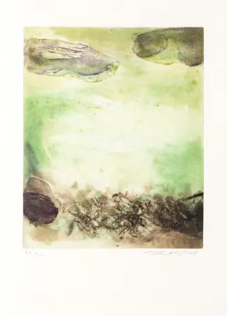 Ets En Aquatint Zao - Canto Pisan