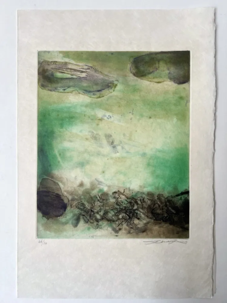 Ets En Aquatint Zao - Canto Pisan (planche 8) 