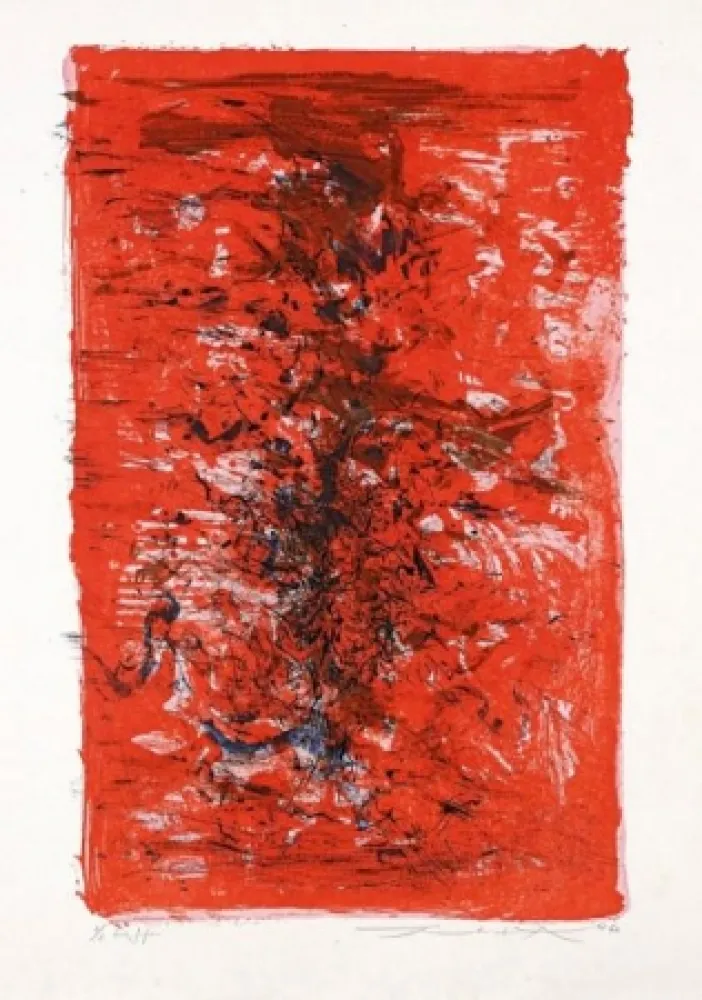 Lithografie Zao - Composition 124