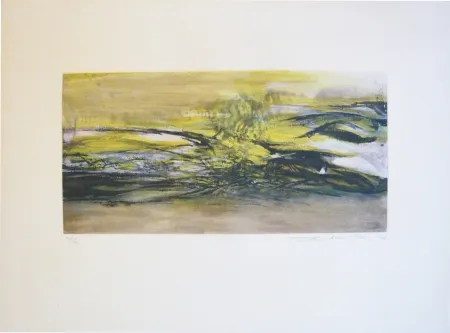 Ets En Aquatint Zao - Composition 171