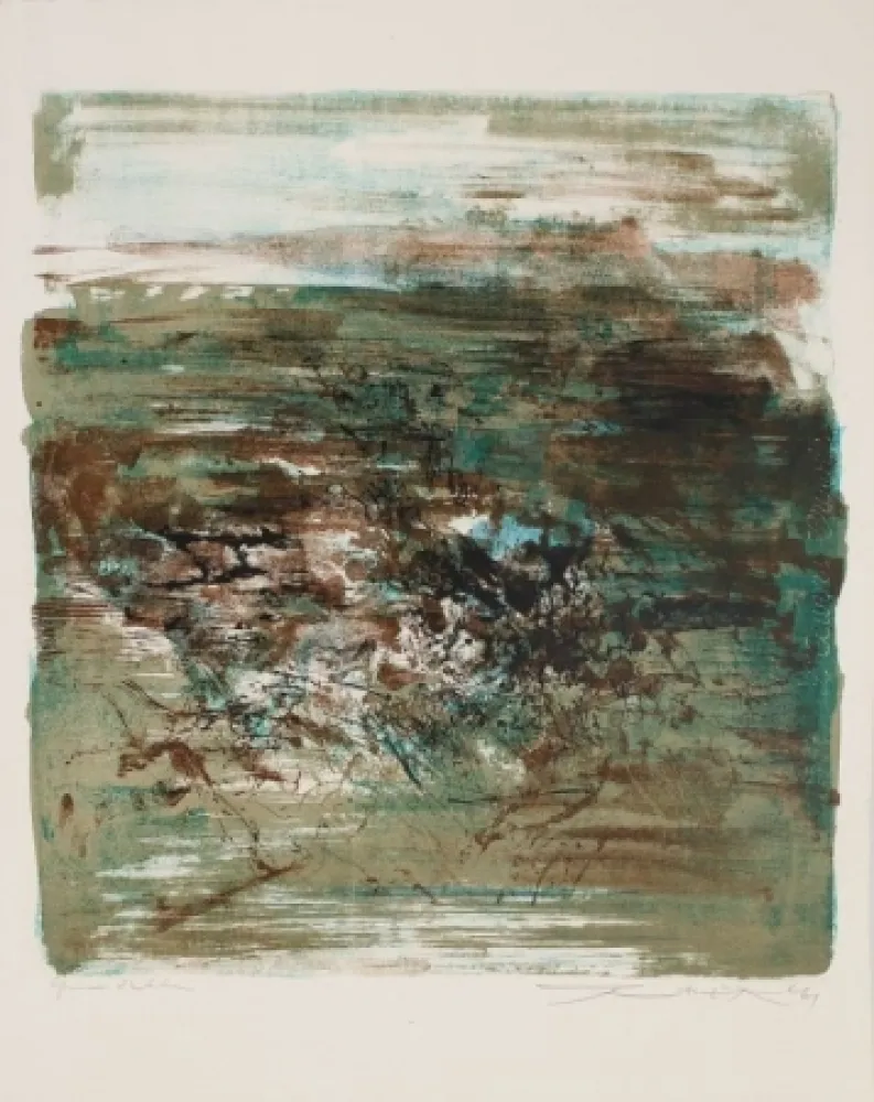 Lithografie Zao - Composition 1961