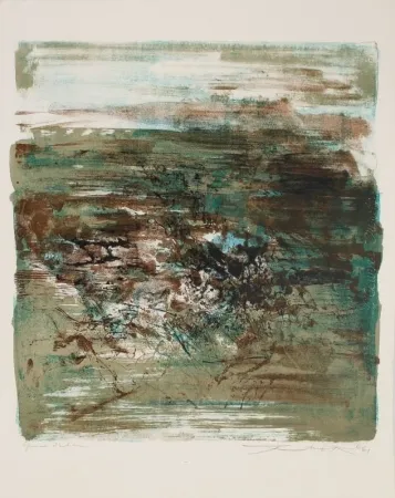 Lithografie Zao - Composition 1961