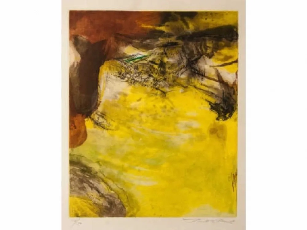 Ets En Aquatint Zao - Composition 220