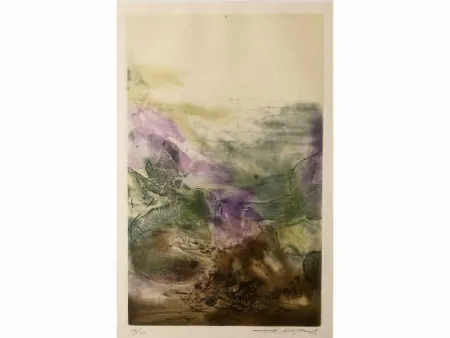 Ets En Aquatint Zao - Composition 224