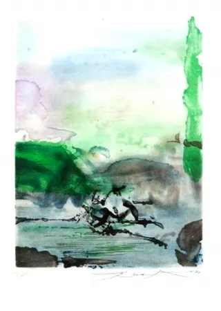 Ets En Aquatint Zao - Composition 258