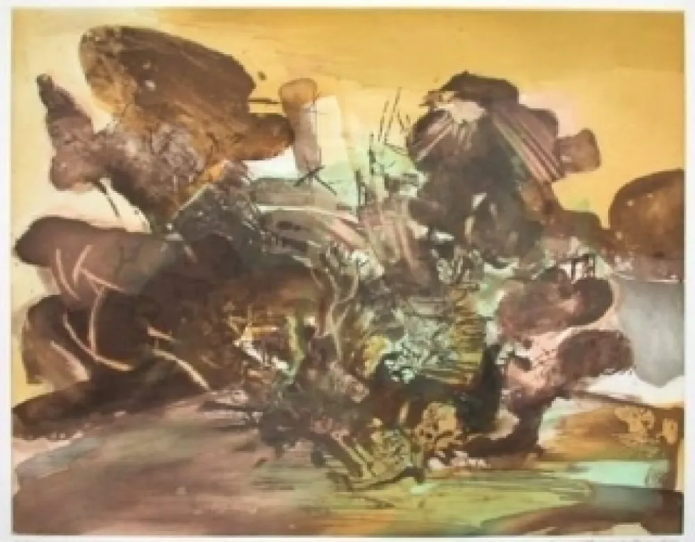Ets En Aquatint Zao - Composition 262