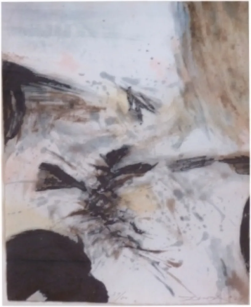 Ets En Aquatint Zao - Composition 263
