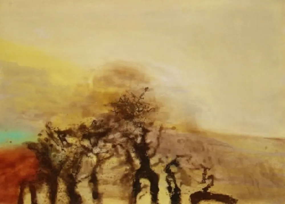 Ets En Aquatint Zao - Composition 339