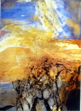 Ets En Aquatint Zao - Composition 340