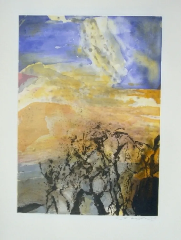 Ets En Aquatint Zao - Composition 340