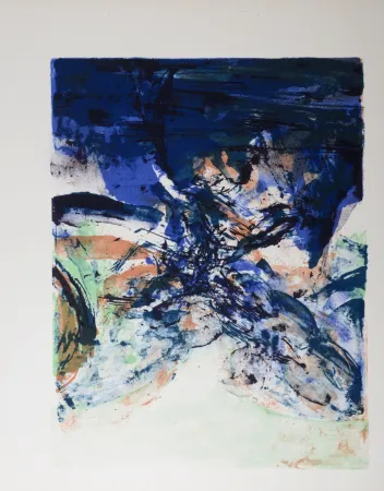 Lithografie Zao - Composition - Homage to San Lazzaro, 1975