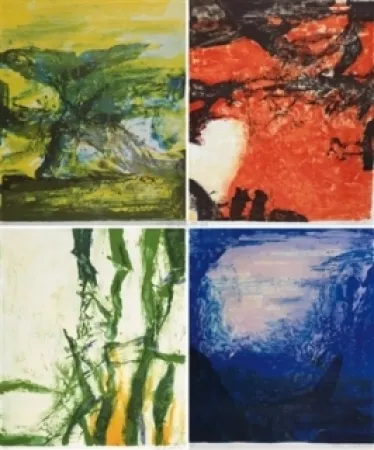 Lithografie Zao - Compositions 398, 399, 400 & 401