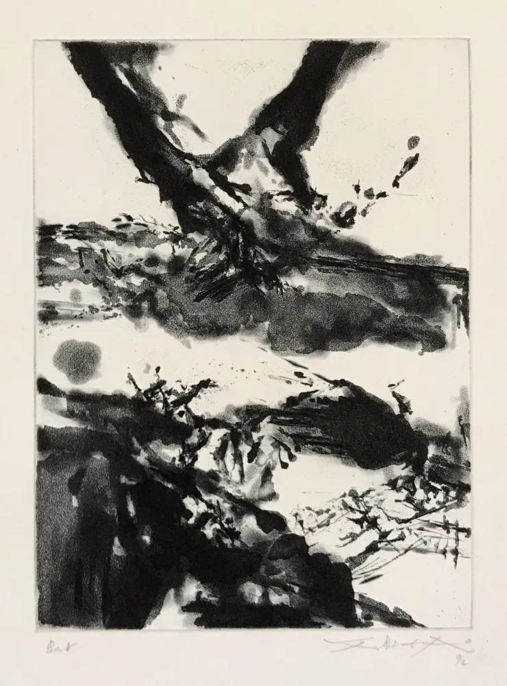 Ets En Aquatint Zao - Eclats (Flashes) (357)
