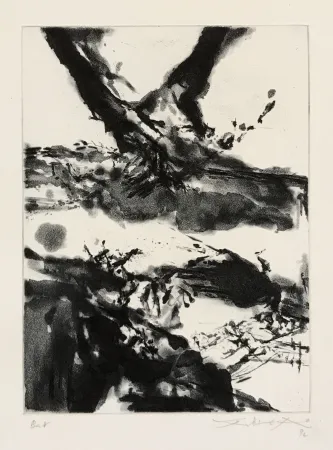 Ets En Aquatint Zao - Eclats (Flashes) (357)
