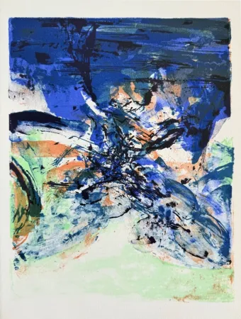 Lithografie Zao - Hommage à San Lazzaro