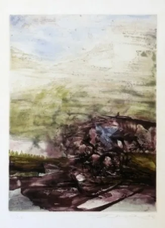 Ets En Aquatint Zao - Illuminations