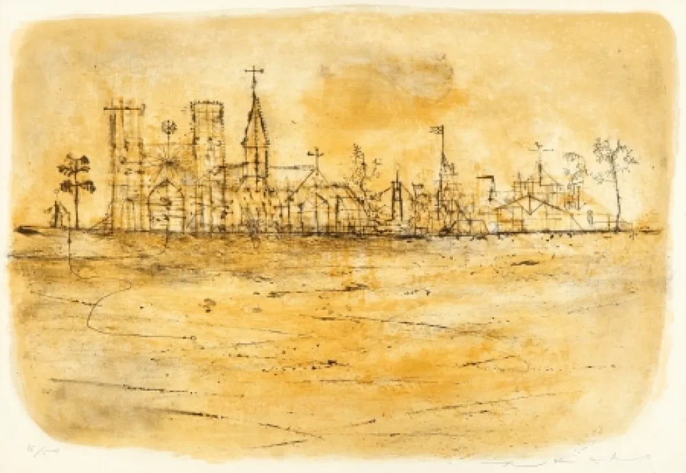 Lithografie Zao - LA CATHEDRALE