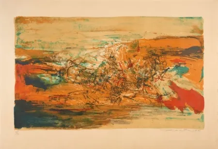 Lithografie Zao - Lithograph, 1973 