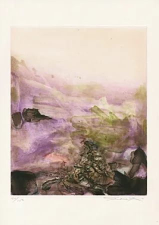 Ets En Aquatint Zao - Ohne Titel