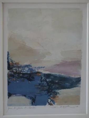 Lithografie Zao - Paysage