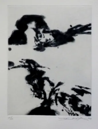 Ets En Aquatint Zao - Pour sonnets SHAKESPEARE 3
