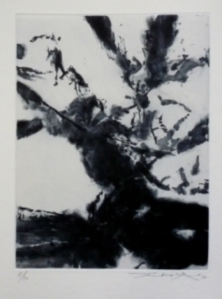 Ets En Aquatint Zao - Pour sonnets SHAKESPEARE 5