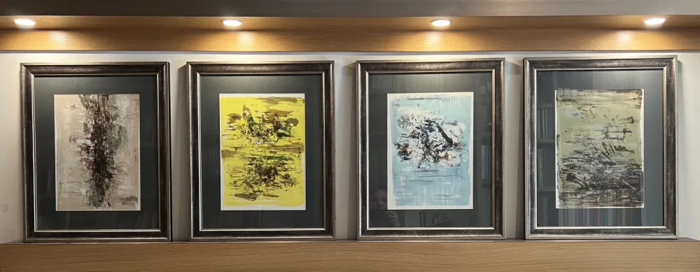 Lithografie Zao - QUATRE LITHOGRAPHIES POUR LA TENTATION DE L'OCCIDENT (1962)