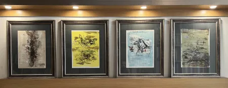 Lithografie Zao - QUATRE LITHOGRAPHIES POUR LA TENTATION DE L'OCCIDENT (1962)