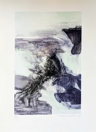 Ets En Aquatint Zao - Sans titre