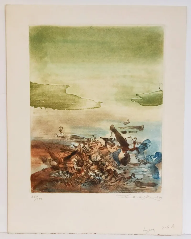 Ets En Aquatint Zao - Sans titre 