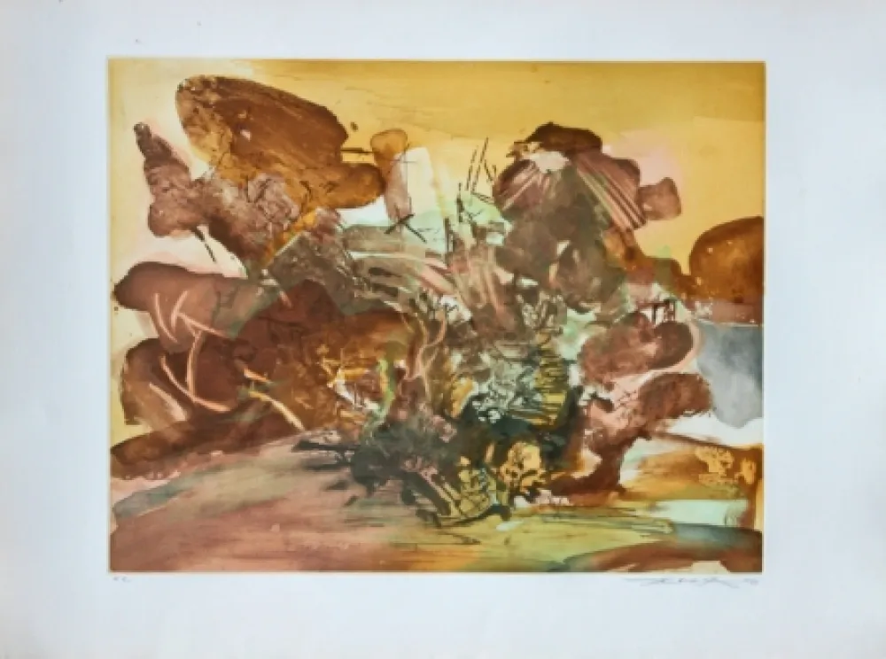 Ets En Aquatint Zao - Sans titre