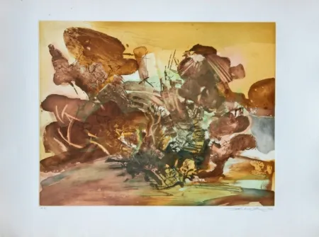 Ets En Aquatint Zao - Sans titre