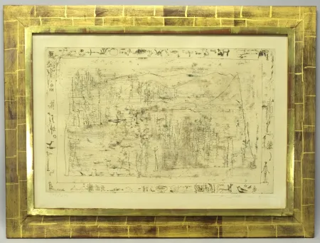 Gravure Zao - Zao Wou-Ki 趙無極 (1920–2013) – Flore et Faune – Etching on paper – 1951