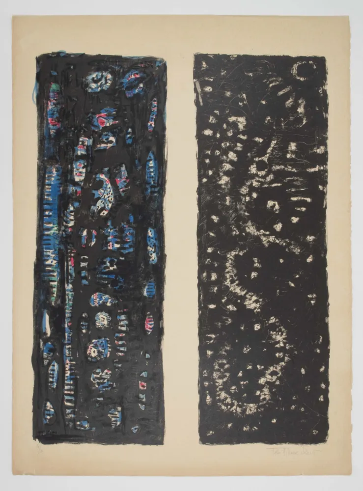 Geen Techniek Zeid - [Lithographie rehaussée à l'aquarelle. - Watercolor enhanced lithograph].