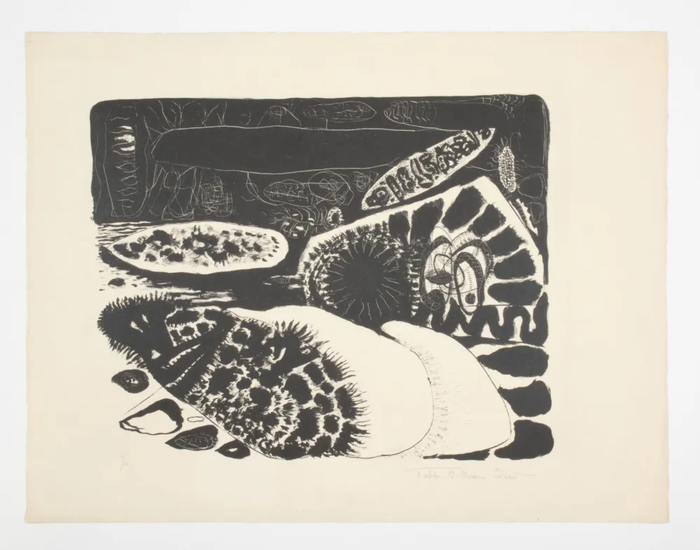 Lithografie Zeid - Sans titre. Untitled.