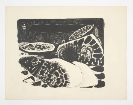 Lithografie Zeid - Sans titre. Untitled.