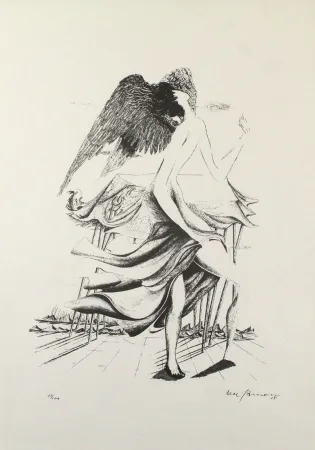 Lithografie Zimmermann - Durch ein Nadelöhr IV / Through a Needle's Eye IV