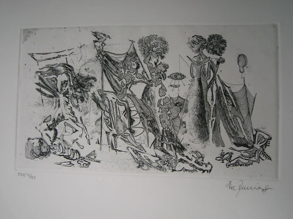 Ets En Aquatint Zimmermann - Im Atelier des...  II