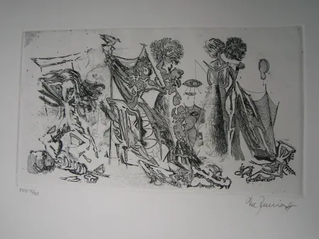 Ets En Aquatint Zimmermann - Im Atelier des...  II