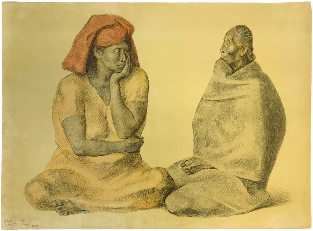 Lithografie Zuniga - EL REBOZO
