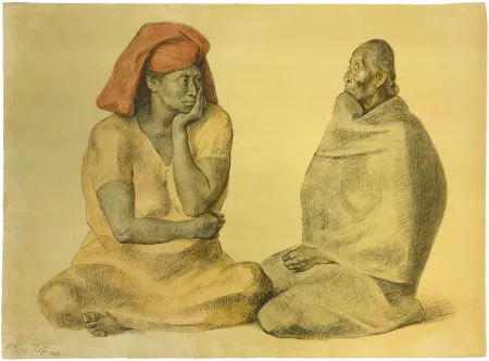 Lithografie Zuniga - EL REBOZO