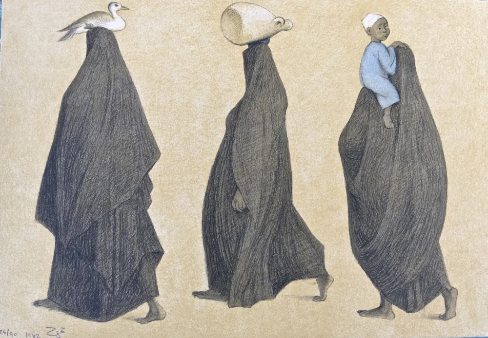 Lithografie Zuniga - Impressions of Egipto (Egypt) plate 10