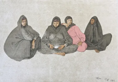 Lithografie Zuniga - Impressions of Egipto (Egypt) plate 9