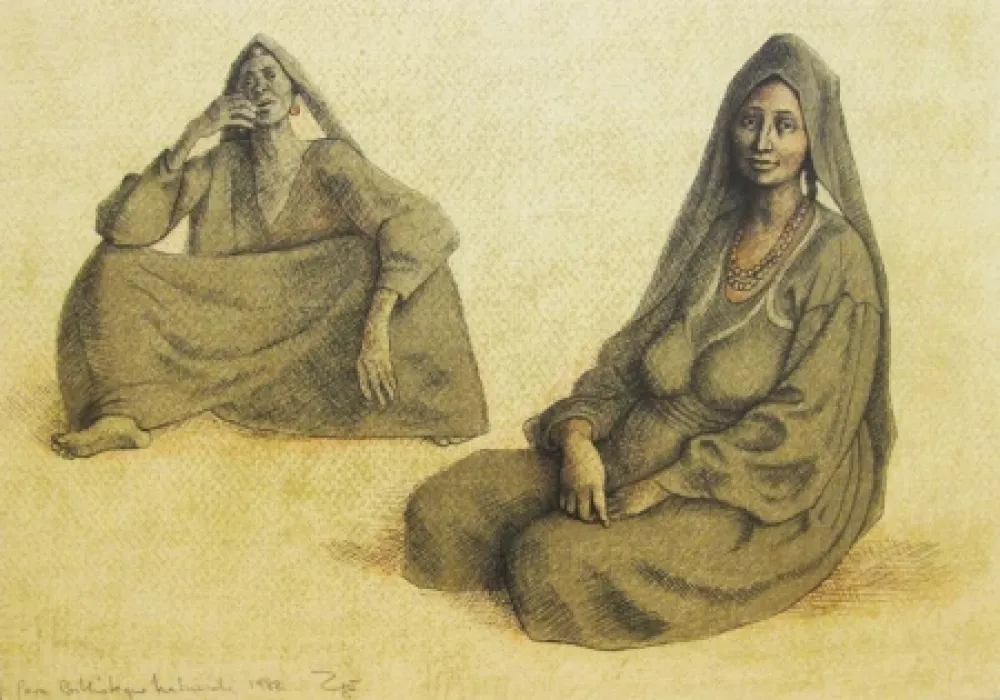 Lithografie Zuniga - Impressions of Egypt Suite, Plate 6