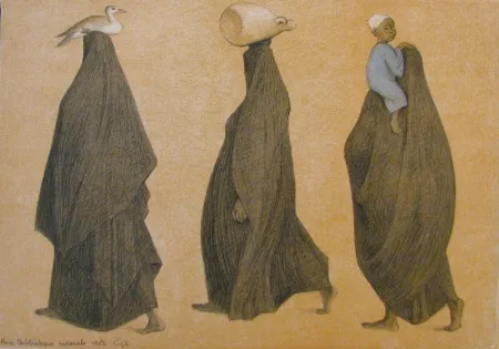 Lithografie Zuniga - Impressions of Egypt Suite, Plate 8