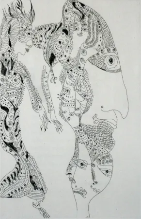 Ets En Aquatint Zurn - Oracles et spectacles